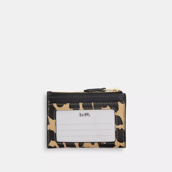 Mini Skinny Id Case With Leopard Print - Picture 3 of 3